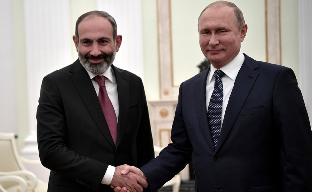 Путин – Пашиняну: Россия номер один в торговом обороте с Арменией