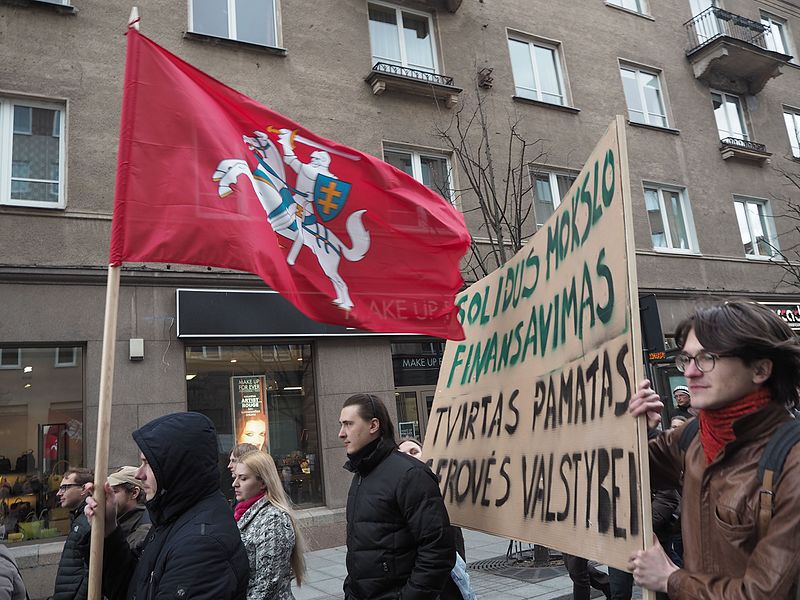 Вильнюс. Протестующие