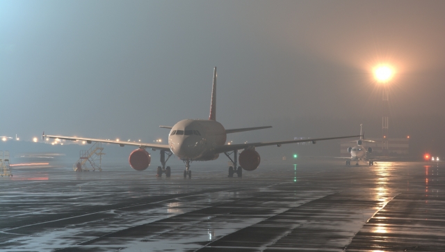 Самолеты из Москвы в Томск прибыли с опозданием из-за тумана