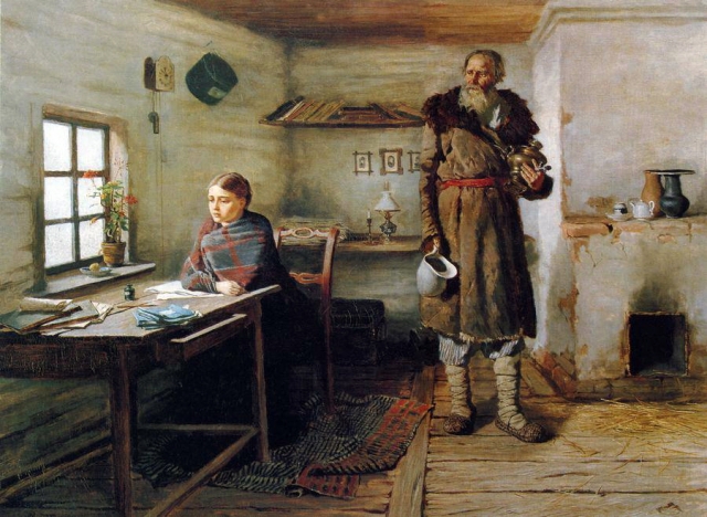 Константин Трутовский. Сельская учительница. 1883
