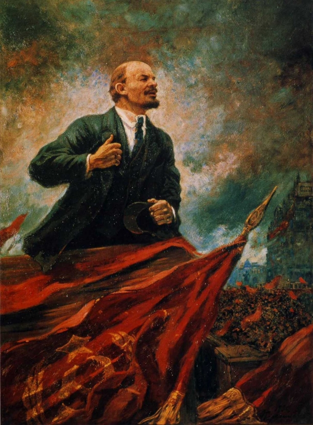 Александр Герасимов. Ленин на трибуне. 1930