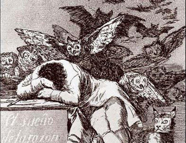 Франсиско Гойя. Сон разума рождает чудовищ. 1797