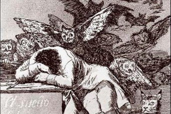 Франсиско Гойя. Сон разума рождает чудовищ. 1797