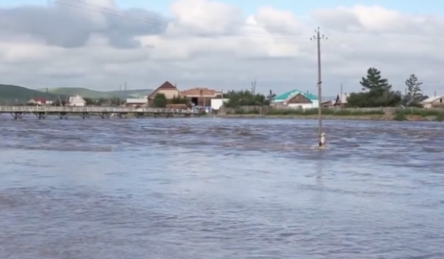 Наводнение в Забайкалье. Агинский район