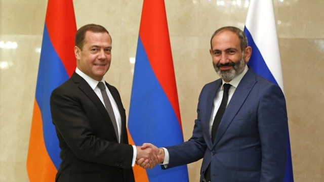 Встреча Дмитрия Медведева с Премьер-министром Республики Армения Николом Пашиняном. 14 июня 2018 года 