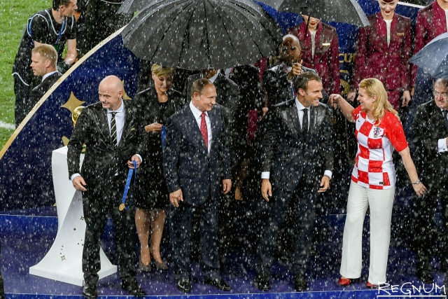 Что сказала президент Хорватии насчёт зонта на финале ЧМ 