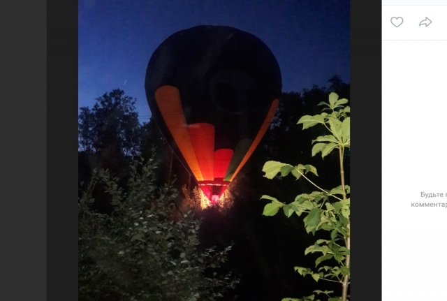 Приземлившийся воздушный шар напугал садоводство под Петербургом