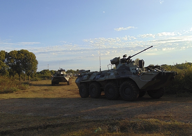 Учения российских войск в Абхазии 