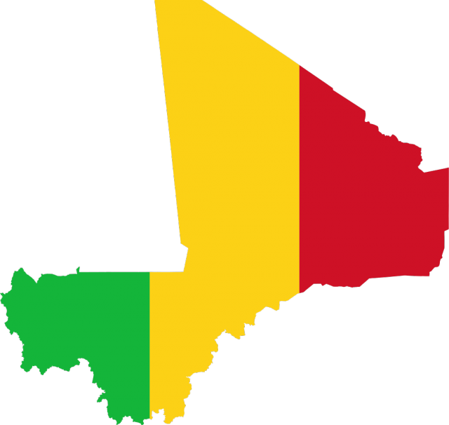 Карта-флаг Мали