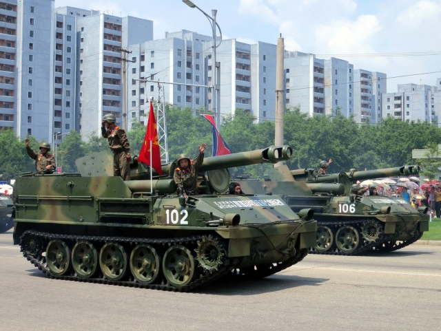 Самоходная артиллерия Корейской народной армии 