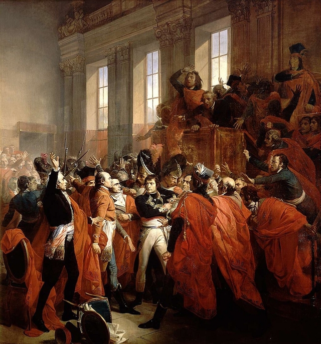 Франсуа Бушо. Бонапарт в Совете пятисот. 1840