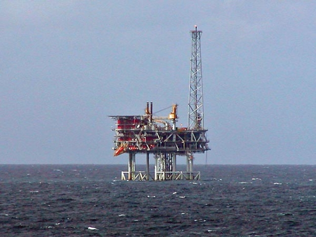 Нефтяная платформа в Северном море 