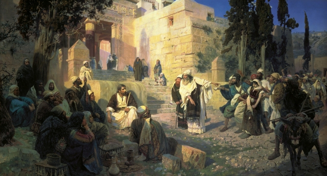 Василий Поленов. Христос и грешница. 1888