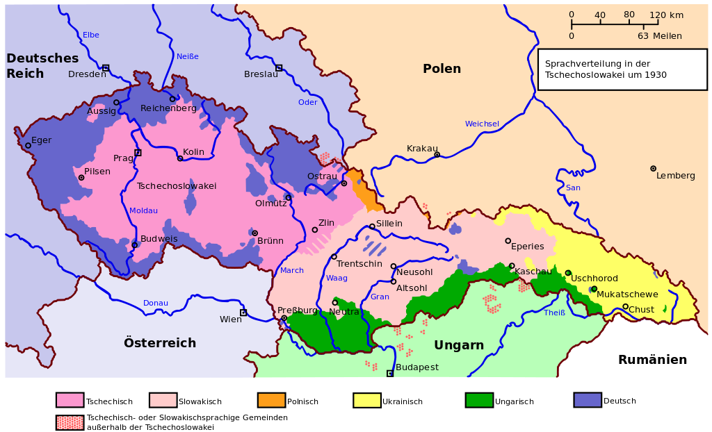 Этническая карта чехии