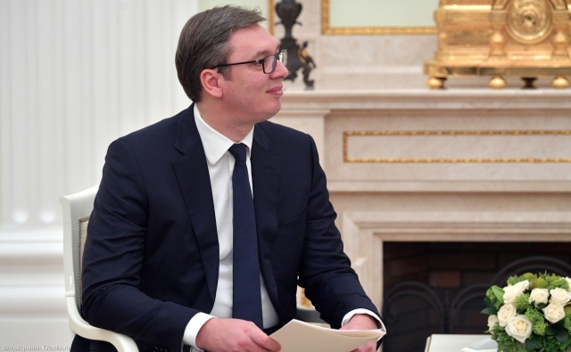 Президент Сербии прибудет в Москву для переговоров с Владимиром Путиным