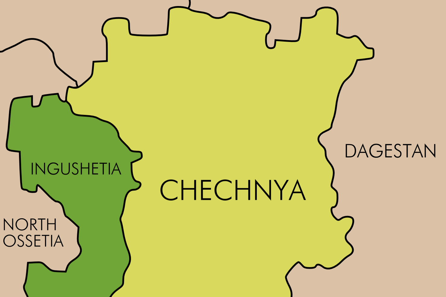Ингушетия экономический район. Чечня Дагестан Ингушетия на карте. Чеченская Республика и Ингушетия на карте. Границы Чеченской Республики на карте. Карта Чечни с границами.
