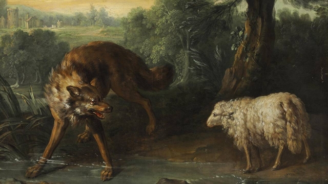 Жан-Батист Удри. Волк и ягненок. 1740