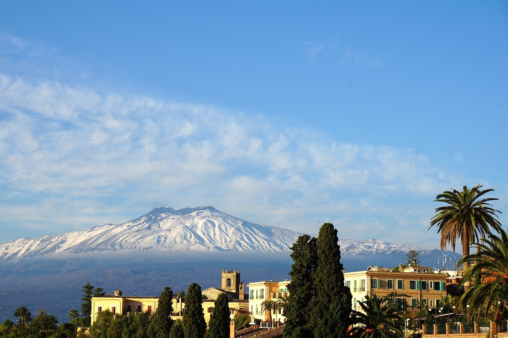 Вид на вулкан Этна. Сицилия