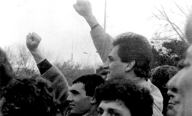 Митинг на Театральной площади в Ереване. Лето 1988 года 