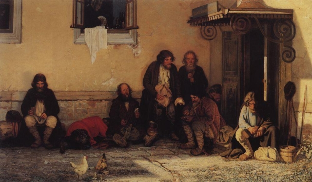 Григорий Мясоедов. Земство обедает. 1872
