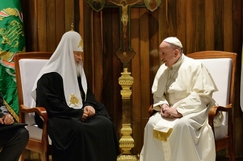 Патриарх Кирилл и Папа Римский Франциск