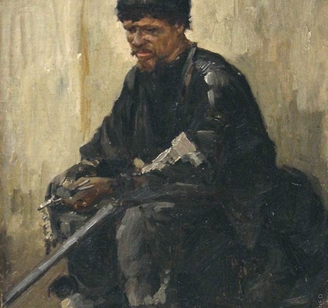 Николай Касаткин. Отдыхающий шахтёр. 1894
