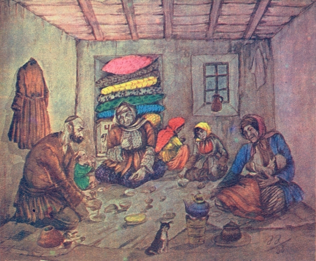 Азим Азимзаде. Рамазан у бедняков. 1938