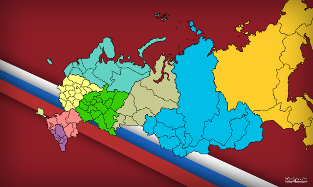Деление РФ по федеральным округам 