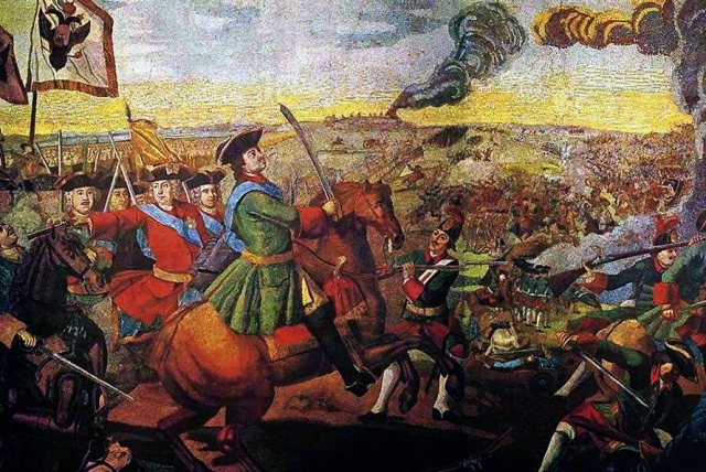 Полтавская битва. Мозаика Михаила Ломоносова. 1762—1764