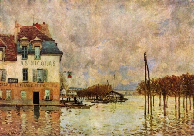 Алфред Сислей. Наводнение в Порт-Марли. 1876