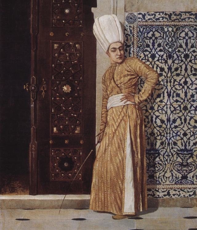 Василий Верещагин. Евнух у дверей гарема (фрагмент). 1870