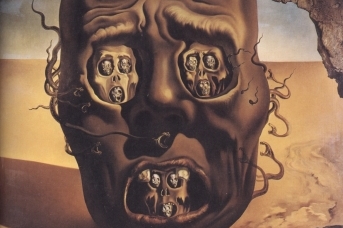 Сальвадор Дали. Лицо войны (фрагмент). 1941