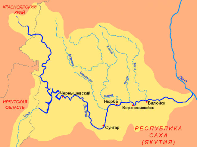 Бассейн реки Вилюй 