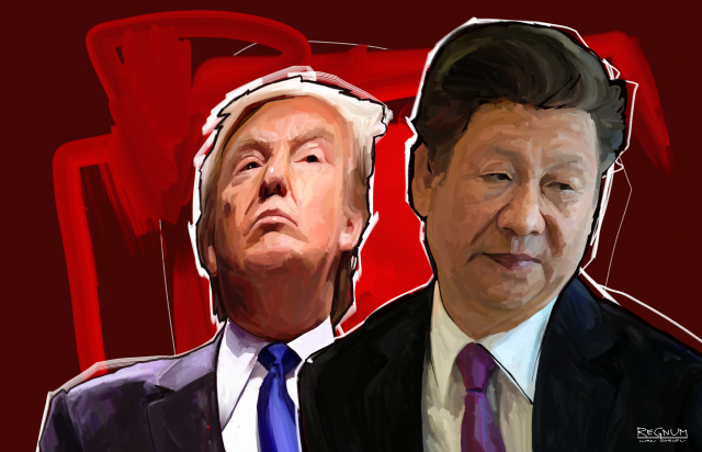 Дональд Трамп и Си Цзиньпин 