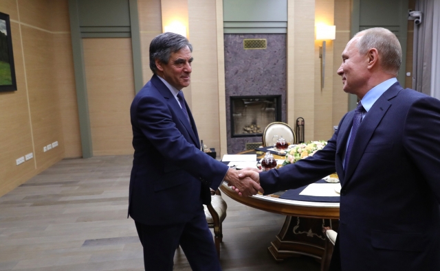 Путин встретился с бывшим премьер-министром Франции Франсуа Фийоном