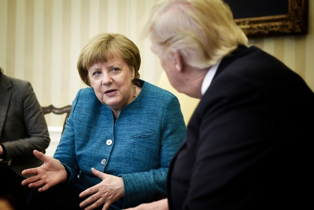Ангела Меркель и Дональд Трамп