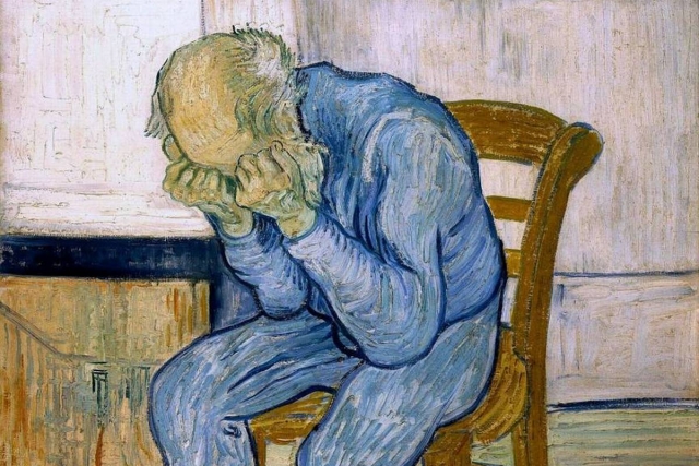 Винсент Ван Гог. На пороге вечности (фрагмент). 1890