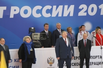 Татьяна Тарасова, Владимир Волков, Александр Горшков (слева направо)