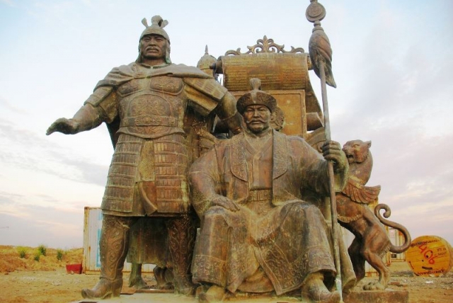 Казахи. Памятник 