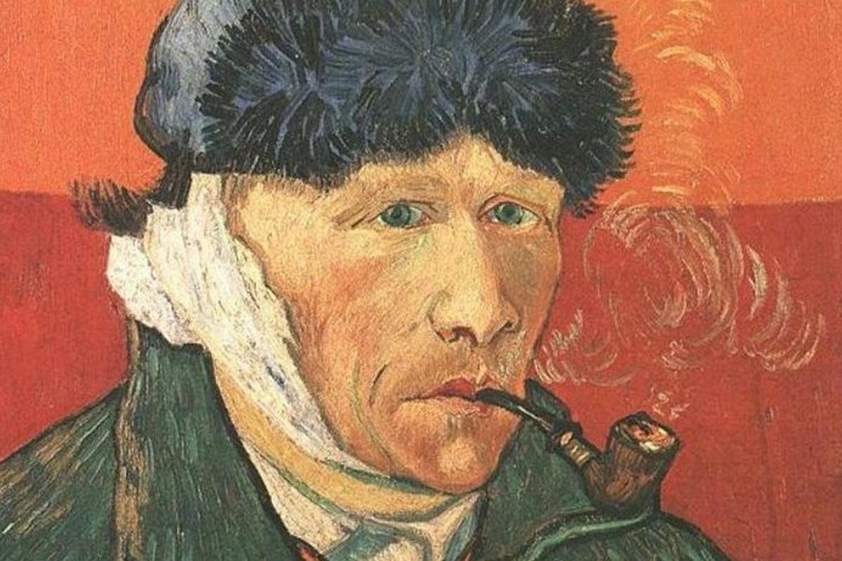 Винсент Ван Гог. Автопортрет с перевязанным ухом и трубкой. 1889 - ИА ...