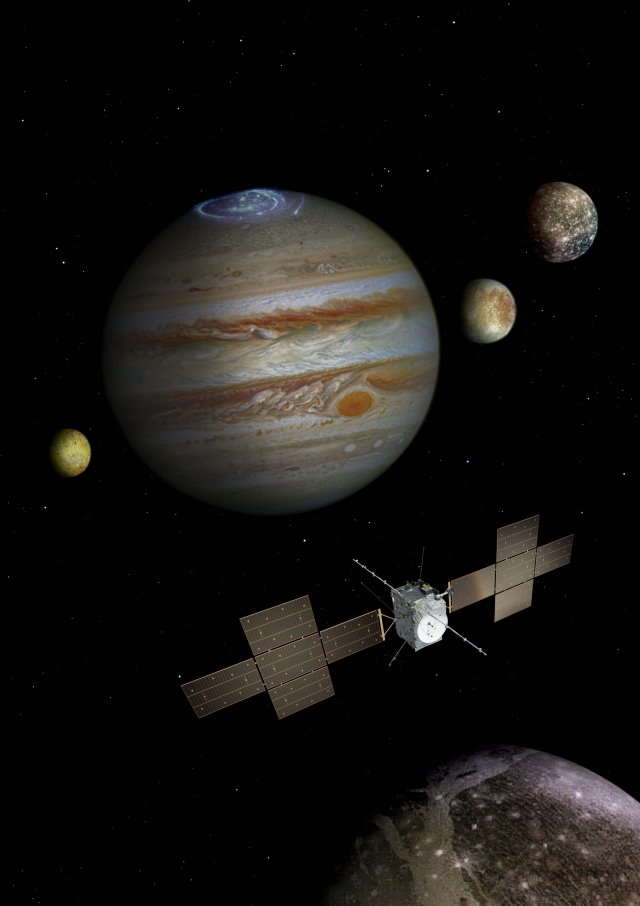 Межпланетная автоматическая станция JUICE, отправляемая в космос для изучения Юпитера и его спутников ESA/ATG medialab/NASA/ESA/J. Nichols 