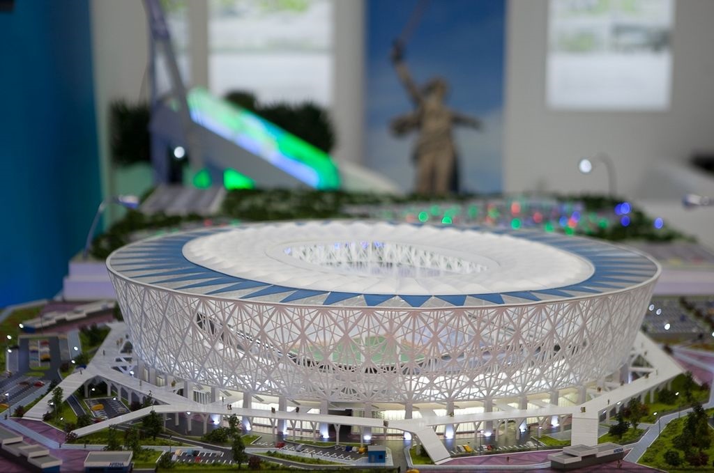 Модель стадиона «Волгоград-Арена» 