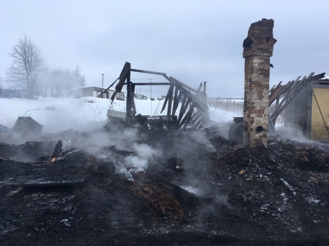 На пожаре в селе под Калугой погиб мужчина