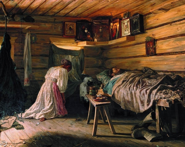 Василий Максимов. Больной муж. 1881