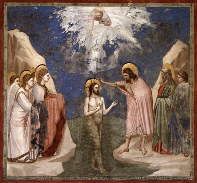 Крещение Христа. Джотто ди Бондоне
