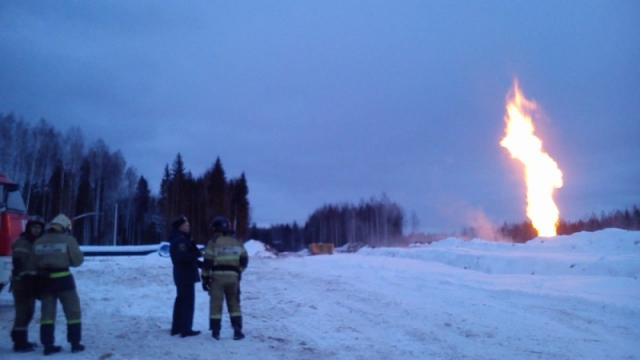 Пожар на газопроводе в Ленобласти ликвидирован