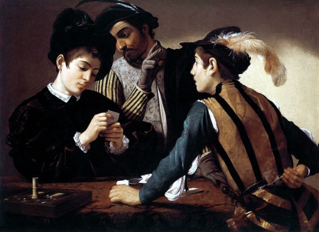 Микеланджело Меризи да Караваджо. Шулера. 1594