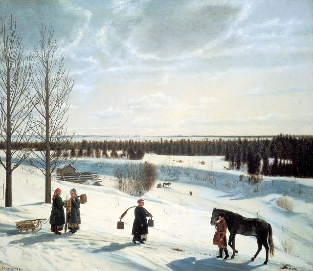 Никифор Крылов. Русская зима. 1827