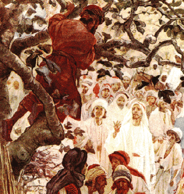 Уильям Хол. Закхей на дереве. 1908