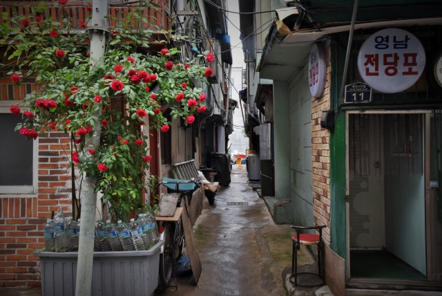 Большинство торговцев живут здесь же, по соседству с рыбным рынком. Пусан, Южная Корея